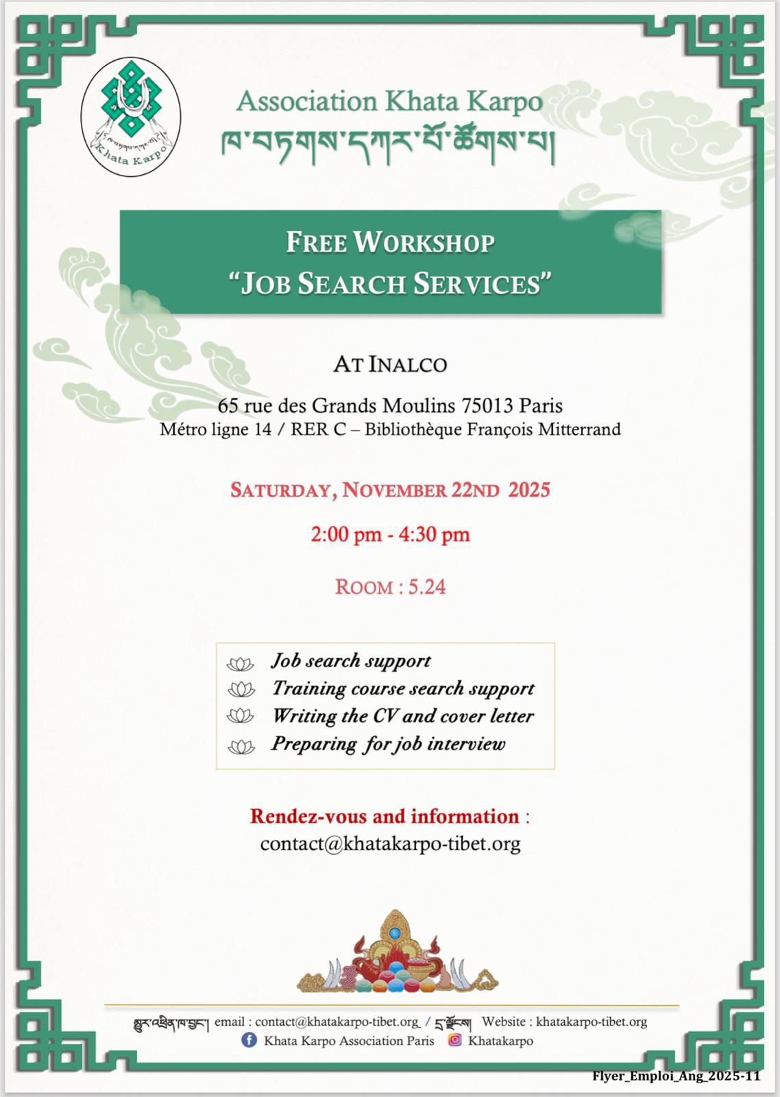 KHATA KARPO accompagnement november 2025