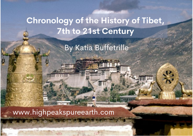 Chronology of the History  of Tibet  7th to 21st century