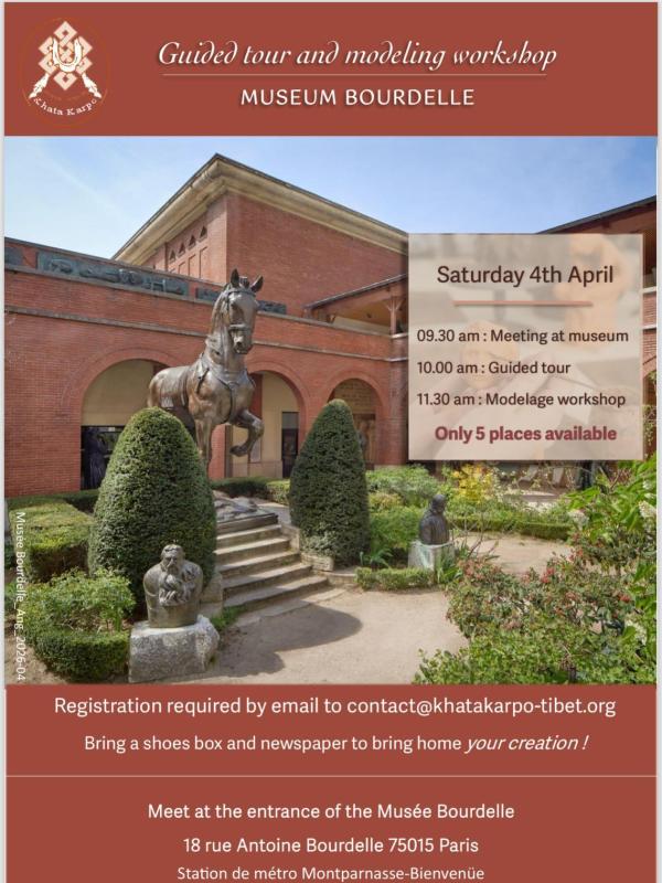 Guided tour and modeling workshop at Museum BOURDELLE - 4th April 2026